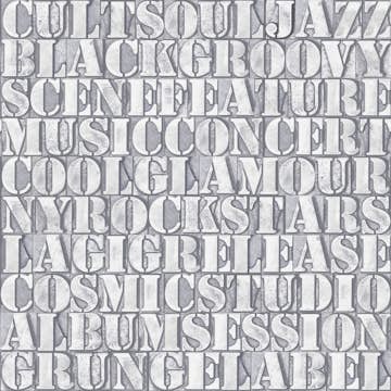 Tapet Origin Gamla Metalltryckta Bokstäver Ljusgrå