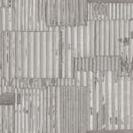 Tapet Origin Industriell Korrugerad Plåt 3D Ljusgrå