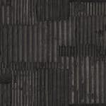Tapet Origin Industriell Korrugerad Plåt 3D Svart