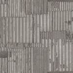 Tapet Origin Industriell Korrugerad Plåt 3D Mörkgrå