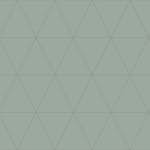 Tapet Origin Grafiska Trianglar Grå/Grön