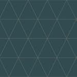 Tapet Origin Grafiska Trianglar Blå