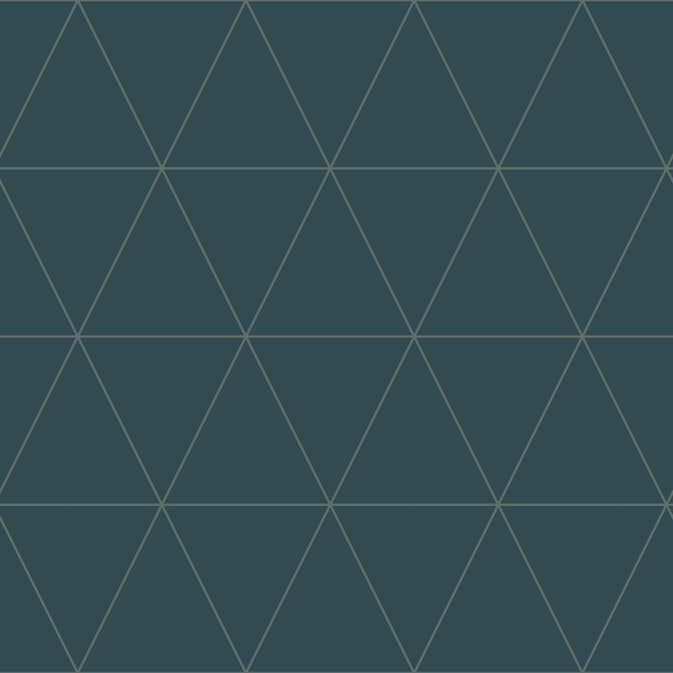 Tapet Origin Grafiska Trianglar Blå