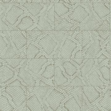 Tapet Origin Kakelmotiv med Ormskinn Tryck BlekGrå