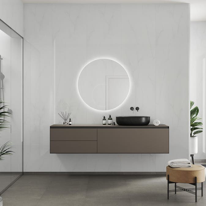 Våtrumsskiva Fibo 3487-LM10 HG Bright Marble 10x620x3020 mm