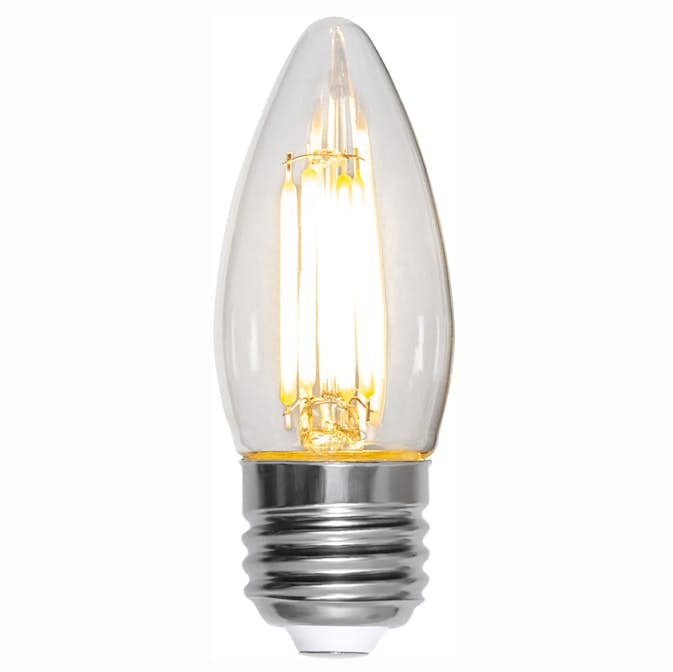 LED-lampa Star Trading Clear E27 C35 470 Lumen