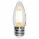 LED-lampa Star Trading Clear E27 C35 470 Lumen