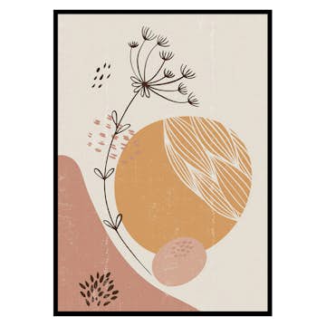 Poster Gallerix Abstract Botanical No2