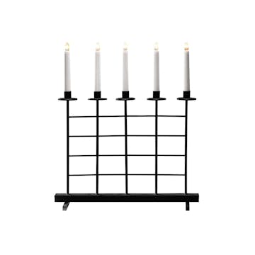 Elljusstake Gnosjö Konstsmide 5 Ljus Metall Svart