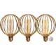 LED-lampa Star Trading E27 G125 Globe Gold
