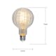 LED-lampa Star Trading Decoled Line E27 G95