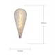 LED-lampa Star Trading Decoled Line E27 P125