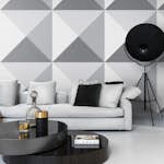 Fototapet Origin 3D Grå