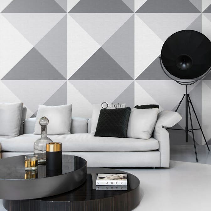 Fototapet Origin 3D Grå