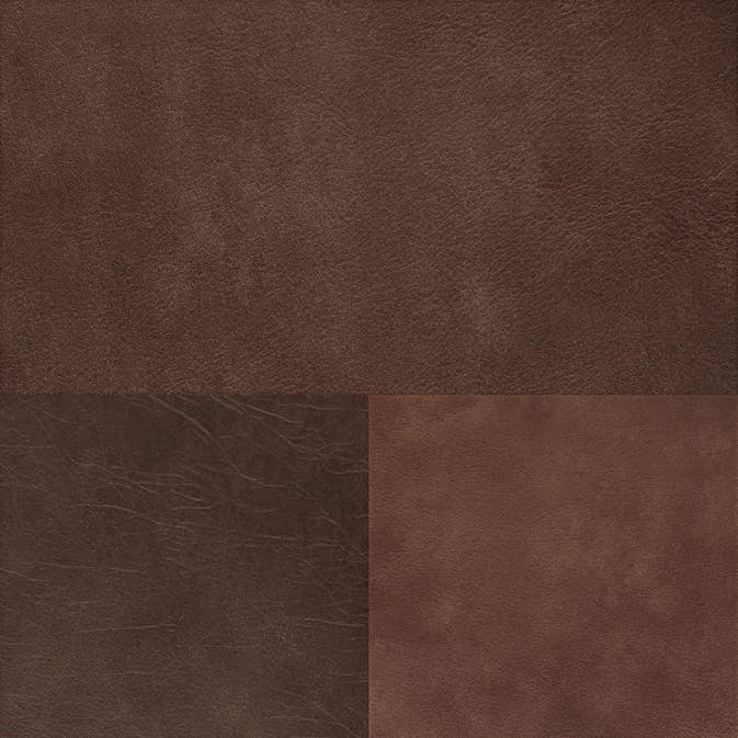 Tapet Origin XXL Kakelmotiv med Läder Look Brun