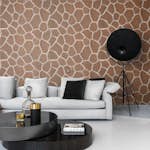 Fototapet Origin Giraffmönster Brun