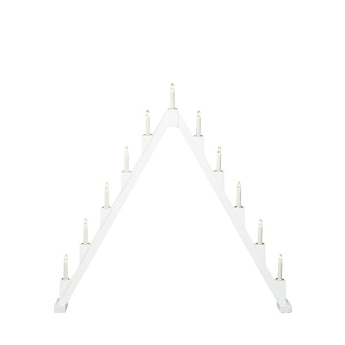 Adventsljusstake Gnosjö Konstsmide 11 Ljus Vikbar Vit