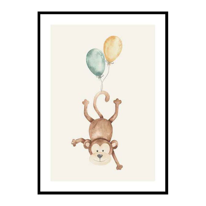 Poster Gallerix Monkey Balloons