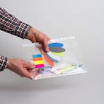 Plastficka KEBA med Blixtlås PP 0,15 mm 5-pack