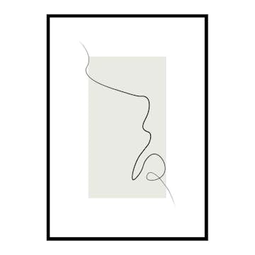 Poster Gallerix Shapes Line Art No2