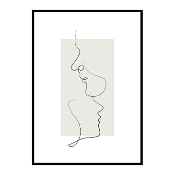 Poster Gallerix Shapes Line Art No3