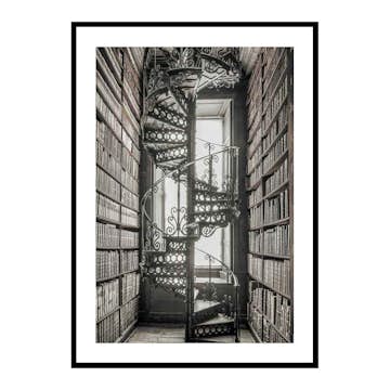 Poster Gallerix Books And Staircase