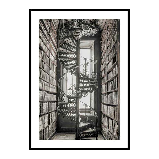 Poster Gallerix Books And Staircase