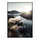 Poster Gallerix Clouds Over Lake