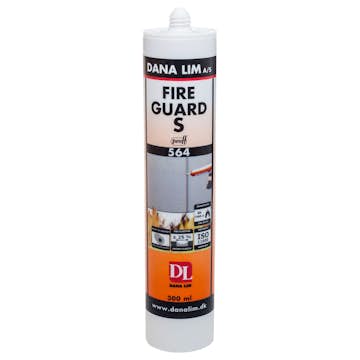 Våtrumssilikon Danalim Brandsilikon Fireguard S564 Grå 290 ml