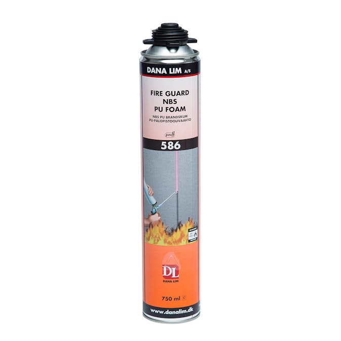 Brandfogskum Danalim Dana Nbs Pu 586 Fire Guard Prof 750 ml för Byggfog & Butyltätning