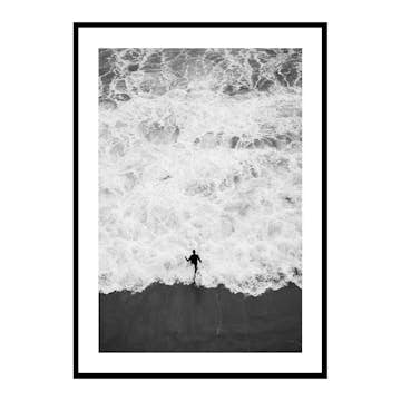 Poster Gallerix Running Into Ocean