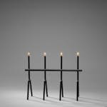 Elljusstake Gnosjö Konstsmide Metall Svart 4 LED