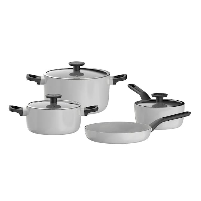 Grytset BergHOFF Leo Glints 7 Delar Återvunnet Aluminium