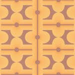 Tapet AS Creation Retro Chic 39533-4, Mönstrad Orange