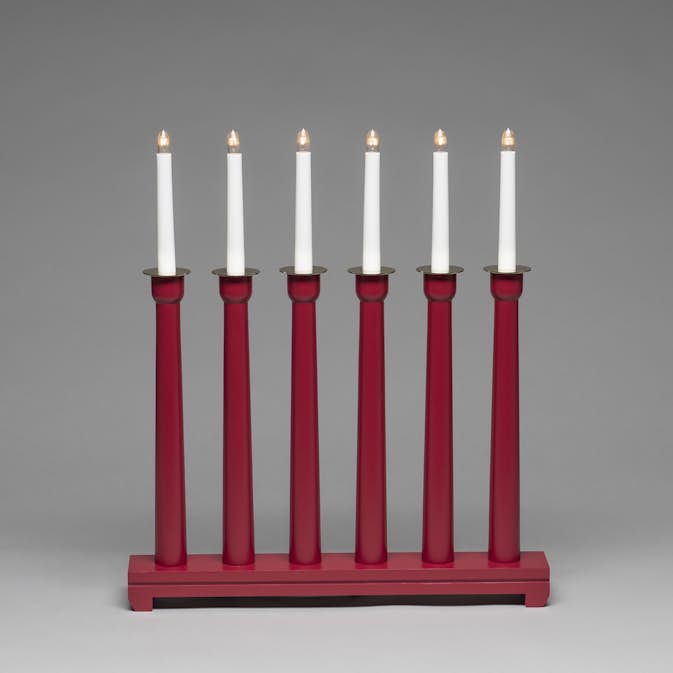 Adventsljusstake Gnosjö Konstsmide 6L Trä