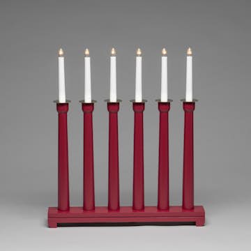 Adventsljusstake Gnosjö Konstsmide 6L Trä