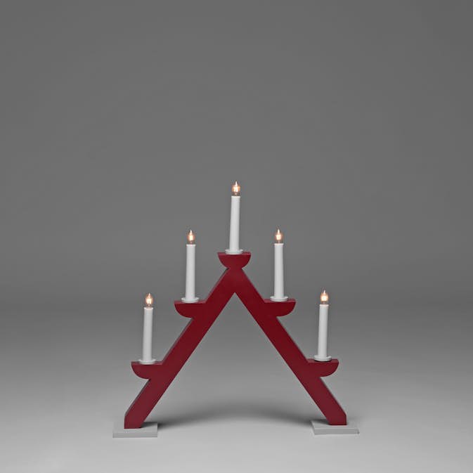 Adventsljusstake Gnosjö Konstsmide 5L Trä