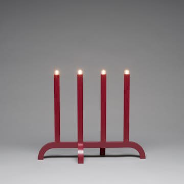 Adventsljusstake Gnosjö Konstsmide 4L Trä