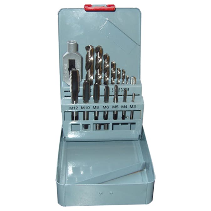 Gängverktygssats Hawk HSS M3-M12 15 delar