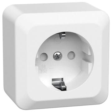 Vägguttag Gelia 1-vägs Jordat