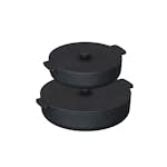 Gjutjärnsset OFYR Svarta Gjutgärnspannor 21/26 cm 2-pack