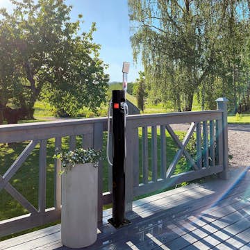 Utedusch Demerx Sunny 10 Light Soluppvärmd Trädgårdsdusch med Duschhantag