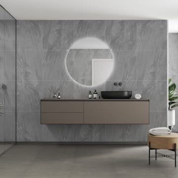 Våtrumsskiva Fibo 4009-M6060 Grey Stone 10x620x2400 mm