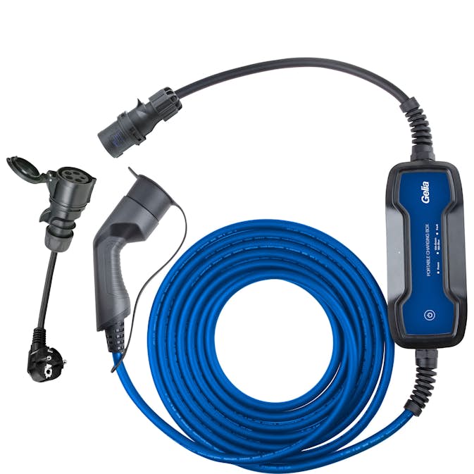 Laddkabel Gelia Amptec 1-FAS TYP2 till CEE/Schuko 3.7 KW