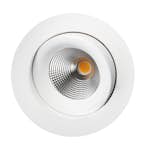 Downlight Gelia LED 9W Vit IP44 3000K Vinklingsbar 30° Inkl Drivdon