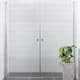 Duschdörr Bathlife Mångsidig Rak Dörr + Rak Dörr Mellan Vägg Delvis Frostat Glas