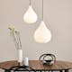 Taklampa Halo Design Drops Opal/Aluminium
