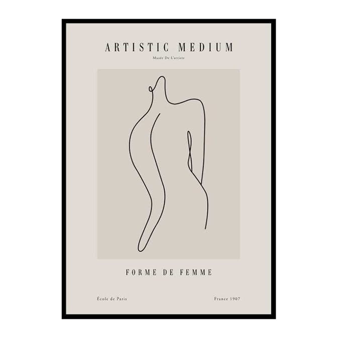 Poster Gallerix Picasso Forme femme