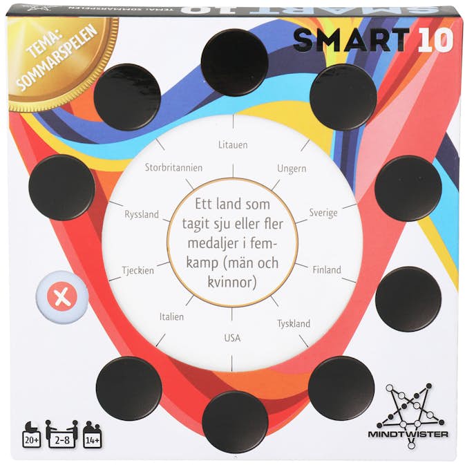 Sällskapsspel Peliko Smart10 frågekort OS