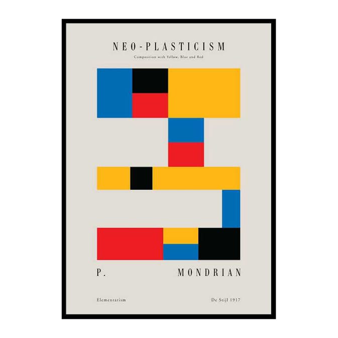 Poster Gallerix Mondrian Neo